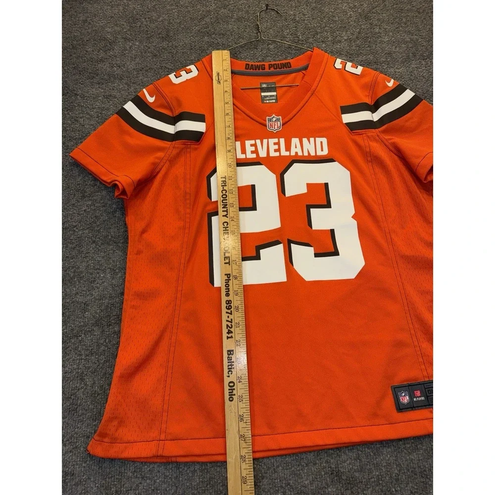 Nike Cleveland Browns Joe Haden #23 Jersey Women's XL Orange NFL On Field